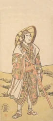 Den tredje Sawamura Sojuro som pilegrim til Kannon-helligdommen, ca. 1784-88.