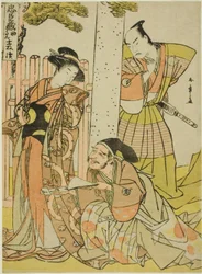 Scene at the Tsurugaoka Hachiman Shrine, from Act One of Chushingura (Treasury of the Forty-seven Loyal Retainers), from the series "Chushingura Juichimai-Tsuzuki (Set of Eleven Sheets Illustrating Chushingura)"   1283936   no       norwegian Successfully 