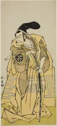 The Play Iro Moyo Aoyagi Soga (?) fremføres på Nakamura Theatre i den andre måneden, 1775 (?)