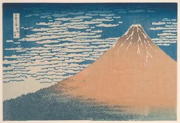 En mild bris på en fin dag (Gaifu kaisei), fra serien "Thirty-six Views of Mount Fuji (Fugaku sanjurokkei)"