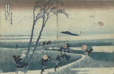 Ejiri i Suruga-provinsen fra serien Thirty-Six Views of Mt Fuji, ca. 1830