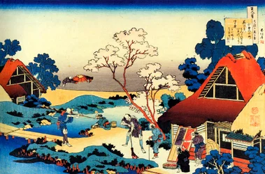 Fra serien Hundred Poems by One Hundred Poets: Ono no Komachi, c1830.
