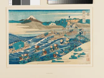 Fuji fra Kanaya på Tōkaidō-veien