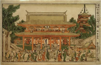 Nylig flyttet perspektivbilde: The Gate of the Kings of Heaven ved Kinryuzan Temple