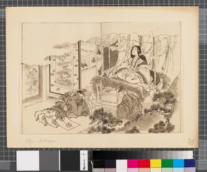 Scener fra krigen mellom Japan og Korea, slutten av 1700-tallet–første halvdel av 1800-tallet (blekk og vask på papir)