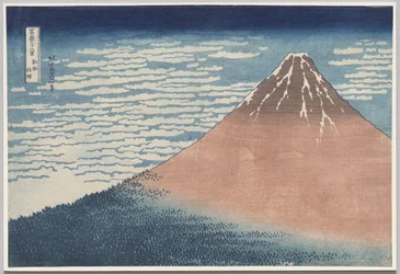 South Wind, Clear Sky, fra serien Thirty-six Views of Mount Fuji