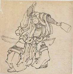 Standing warrior in full armour, late 18th-early 19th century.    1166359   no       norwegian Successfully Translated  Original: Untitled Rosebuds, 1874. Translat: Untitled Rosebuds, 1874. 1139999 no norwegian Successfully Translated Original: Concert a l