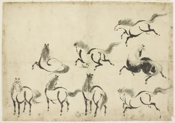 Hestestudier, ca. 1815-1849