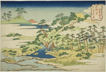 The Sacred Spring on Fortress Mountain (Jogaku reisen), fra serien "Eight Views of the Ryukyu Islands (Ryukyu hakkei)"