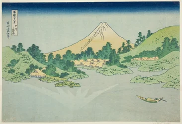 Tess rfa tilbake f te wate r hos Misaka-medlem Old sake P Lovinse (gammel sake Misaka vannoverflate), fra tee-serien s `` Tirty Mr. x Views Of Mount Fuji Rokukatsura)”