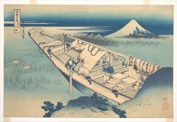 Ushibori i Hitachi-provinsen (Jōshū Ushibori), fra serien «De tretti-seks utsiktene over Fuji-fjellet» (Fugaku sanjūrokkei)