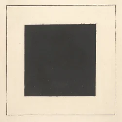 Svart kvadrat fra «Suprematisme: 34 tegninger»