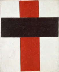Hieratisk suprematistisk kors av Kazimir Severinovitsj Malevitsj (1878-1935)