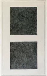Suprematistisk element: to firkanter (olje på lerret, 1900-tallet)