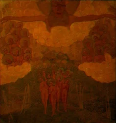Triumf of the Heaven, studer for en freskomaleri