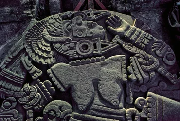 Amerika; arkeologi; Mexico; Stort tempel; Aztekernes store tempel; Coyolxauqui, 2010 (bilde)