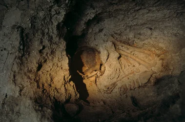 Menneskelige levninger, Homul-senteret, Holmul, Guatemala, Maya, Francisco Estradabelli, 2008 (bilde)