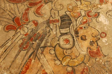Maya; Maya veggmalerier; San Bartolo; Guatemala; Dr. Bill Saturno, 2002 (bilde)