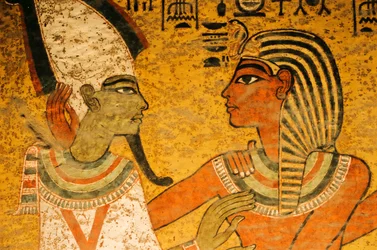 Maleri på gravens nordvegg; Osiris; KV 62, Tutankhamon og gullalderen til Pha…, 2003 (foto)