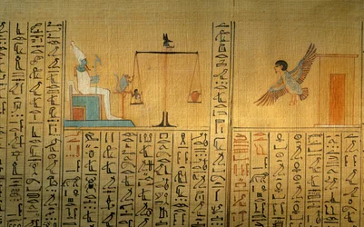 Papyrus fra Maiherpri grav; Kongenes dal; Ba forlater graven; veiing av…