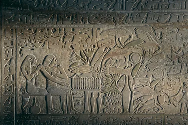 Relieff fra Abydos, gjenstand; Egypt, 2005 (foto)