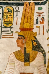Dronning Nefertaris grav; Egypt, Dronningenes dal, Det nye kongeriket, Egypt, kona til Ram…