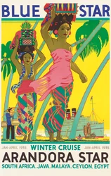 Plakat som reklamerer for cruiseskipet 