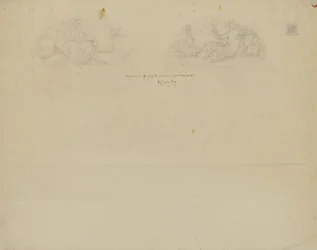 (Iowa State Capitol Rotunda) (studie for to lunetter)