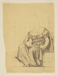 Draperistudie for "The Active Life," Lunette i administrasjonsbygningen, Oberlin College, Oberlin, OH