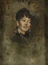 Leder for en ung jente, 1878-1882 (olje på komposisjonstavle)