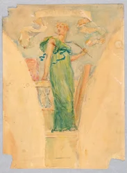 Personifisering av "Bygning," Studie for Dome of the Manufacturer