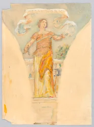Personifisering av "Metalwork," Studie for Dome of the Manufacturer