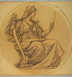 Studie for "Prudence," Lunette i Hudson County Courthouse, Jersey City, NJ