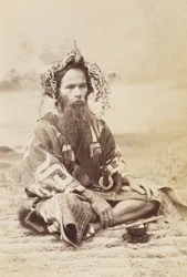 Ainu Man, ca. 1890-tallet (gelatinsølvtrykk)