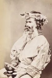 Ainu Man, ca. 1890-tallet (gelatinsølvtrykk)