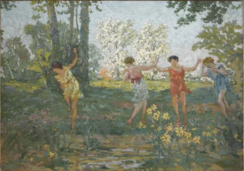Eurydice bitt av en slange, 1913.