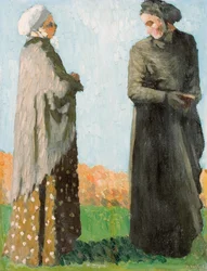 Bønder i søndagsdrakt, 1890
