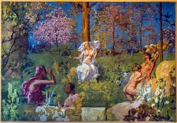 The Fountain of Youth (limmaleri på lerret)
