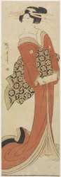 (Kvinne holder en papirrull)