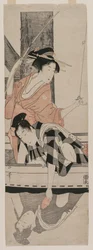 Par i en båt, ca. 1799.