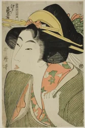 Edo Geisha, fra serien quot;A Guide to Women#39;s Contemporary Styles (Tosei Onna Fuzoku Tsu)quot;