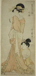Northern Quarter (Hokkoku), fra serien "Three Amusements of Contemporary Beauties (Tosei bijin sanyu)"