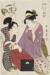 Pushet land plan d Base Saburo Atte er øyet boret rd Oshichi Base Saburo sitt styre, 1800