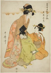 Poeten Fun#39;ya no Yasuhide, fra serien «Moderne barn som de seks udødelige poetene (Tosei kodomo rokkasen)»