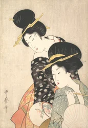 To kvinner, ca. 1790.