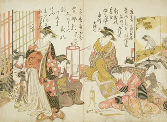 Komurasaki og Hanamurasaki fra Kado Tamaya-huset, fra 