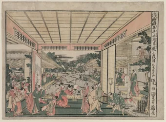 Chushingura: Act VII fra serien Perspective Pictures for The Treasure House of Loyalty, ca. 17