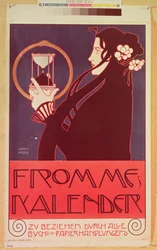 Utforming for Frommes-kalenderen til den 14. utstillingen til Wien-secesjonen, 1902
