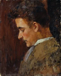 Ungdomsportrett av Rudolf Steindl, svoger til kunstneren