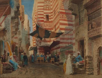 På gaten i Kairo, 1873